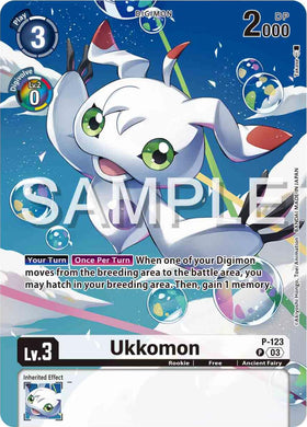 Ukkomon - P-123 (Digimon Adventure 02: The Beginning Set) [P-123 P] [Digimon Promotion Cards] Foil