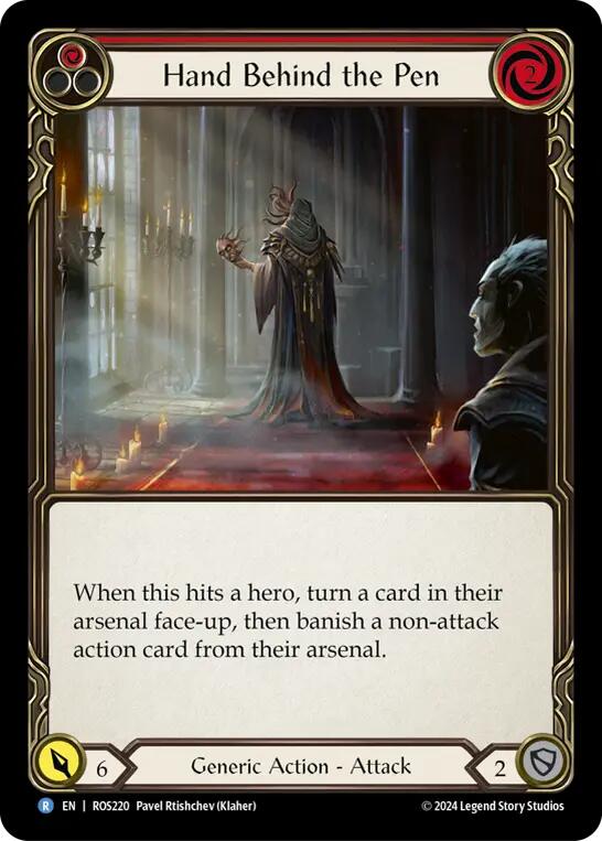 Hand Behind the Pen [ROS220] [Rosetta] Rainbow Foil