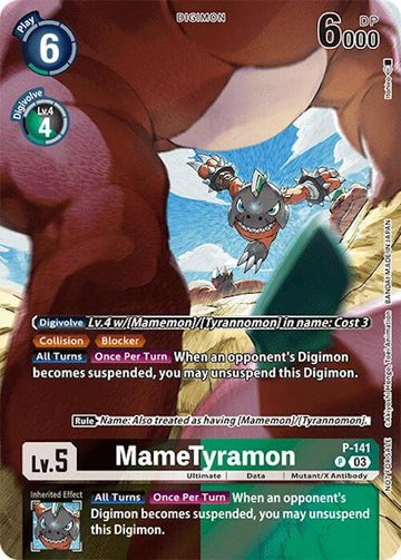 MameTyramon (Update Pack 2024) [P-141 P] [Digimon Promotion Cards] Foil