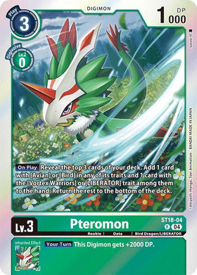 Pteromon [ST18-04 R] [Starter Deck 18: Guardian Vortex] Foil