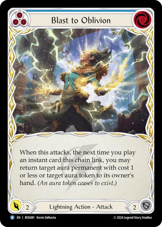Blast to Oblivion (Blue) [ROS081] [Rosetta] Rainbow Foil