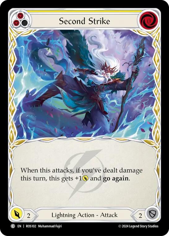 Second Strike (Yellow) [ROS102] [Rosetta] Rainbow Foil