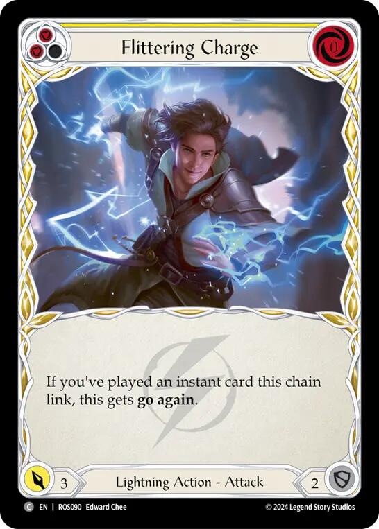 Flittering Charge (Yellow) [ROS090] [Rosetta] Rainbow Foil