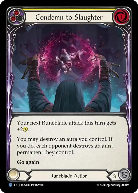 Condemn to Slaughter (Yellow) [ROS128] [Rosetta] Rainbow Foil