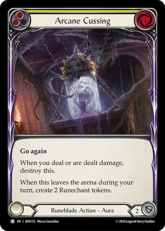 Arcane Cussing (Yellow) [ROS153] [Rosetta] Rainbow Foil