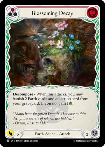 Blossoming Decay (Red) [ROS049] [Rosetta] Rainbow Foil