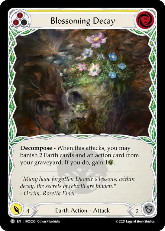 Blossoming Decay (Yellow) [ROS050] [Rosetta] Rainbow Foil
