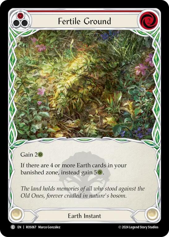 Fertile Ground (Red) [ROS067] [Rosetta] Rainbow Foil