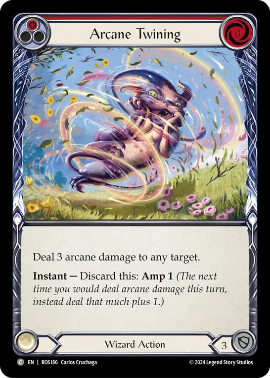 Arcane Twining (Red) [ROS186] [Rosetta] Rainbow Foil