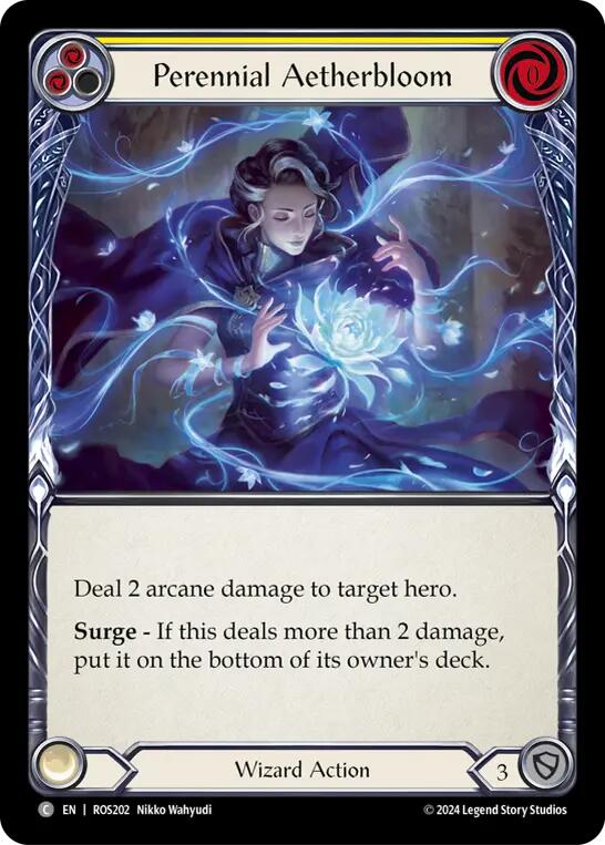 Perennial Aetherbloom (Yellow) [ROS202] [Rosetta] Rainbow Foil