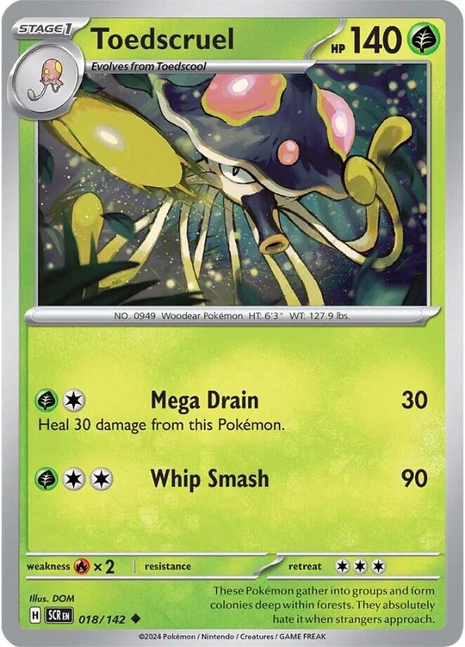 Toedscruel [018/142] - (Stellar Crown) Reverse Holofoil