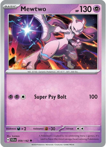 Mewtwo [059/142] - (Stellar Crown) Reverse Holofoil