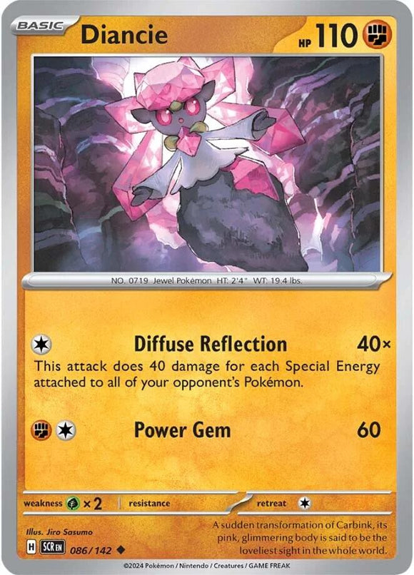 Diancie [086/142] - (Stellar Crown) Reverse Holofoil