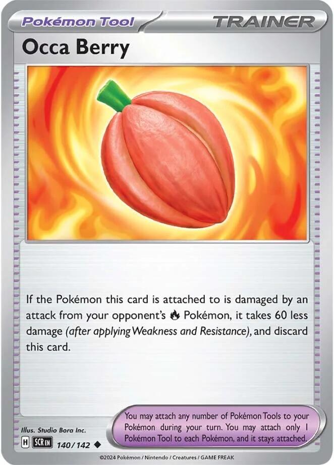 Occa Berry [140/142] - (Stellar Crown) Reverse Holofoil