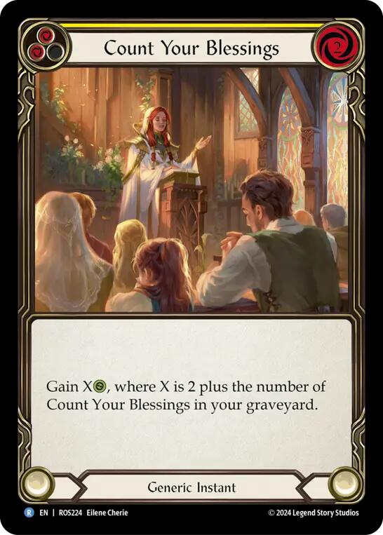 Count Your Blessings (Yellow) [ROS224] [Rosetta] Rainbow Foil