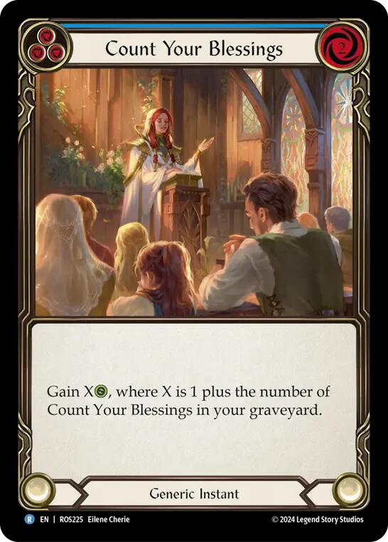 Count Your Blessings (Blue) [ROS225] [Rosetta] Rainbow Foil
