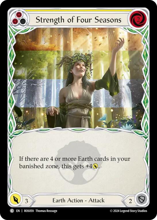 Strength of Four Seasons (Yellow) [ROS059] [Rosetta] Rainbow Foil