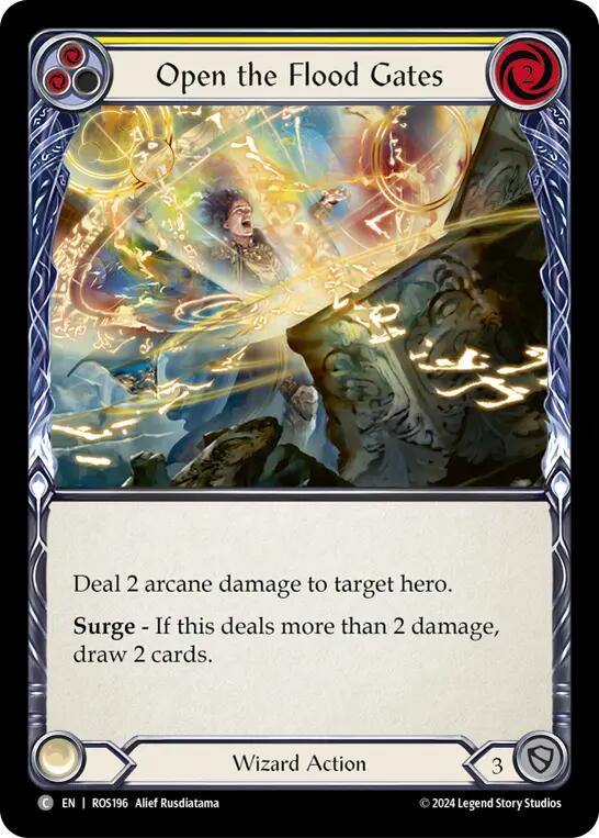 Open the Flood Gates (Yellow) [ROS196] [Rosetta] Rainbow Foil