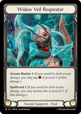 Widow Veil Respirator [ROS239] (Rosetta) Cold Foil