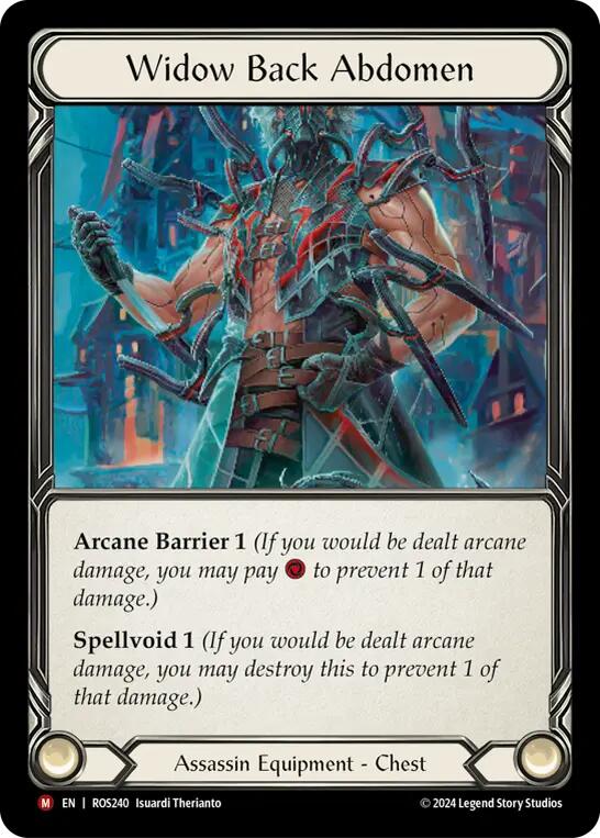 Widow Back Abdomen [ROS240] (Rosetta) Cold Foil