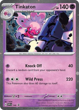 Tinkaton - 140 (Cosmo Holo) [140] [Scarlet & Violet Promo Cards] Holofoil