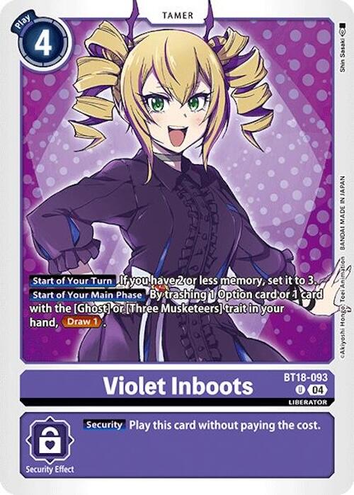 Violet Inboots - BT18-093 [BT18-093 U] [Release Special Booster 2.0]