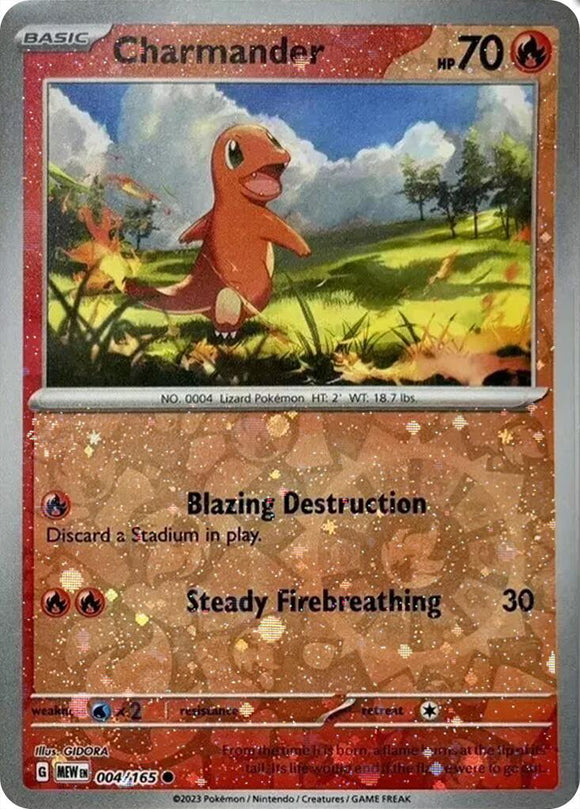 Charmander - 004/165 (Cosmos Holo) (Costco Exclusive) [004/165] [Scarlet & Violet 151] Holofoil