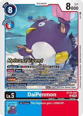 DaiPenmon [BT18-026 U] [Release Special Booster 2.0 Celebration Event Cards] Foil