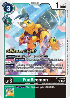 FunBeemon - BT18-044 [BT18-044 U] [Release Special Booster 2.0 Celebration Event Cards] Foil