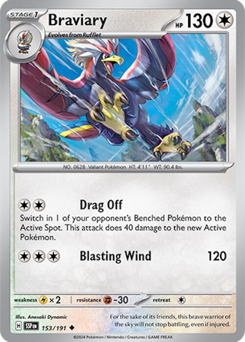 Braviary [153/191] - (Surging Sparks) Reverse Holofoil