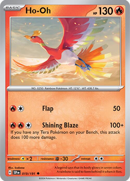 Ho-Oh [019/191] - (Surging Sparks) Reverse Holofoil