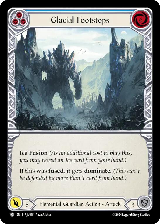 Glacial Footsteps (Blue) [AJV015] [Armory Deck: Jarl Vetreidi]