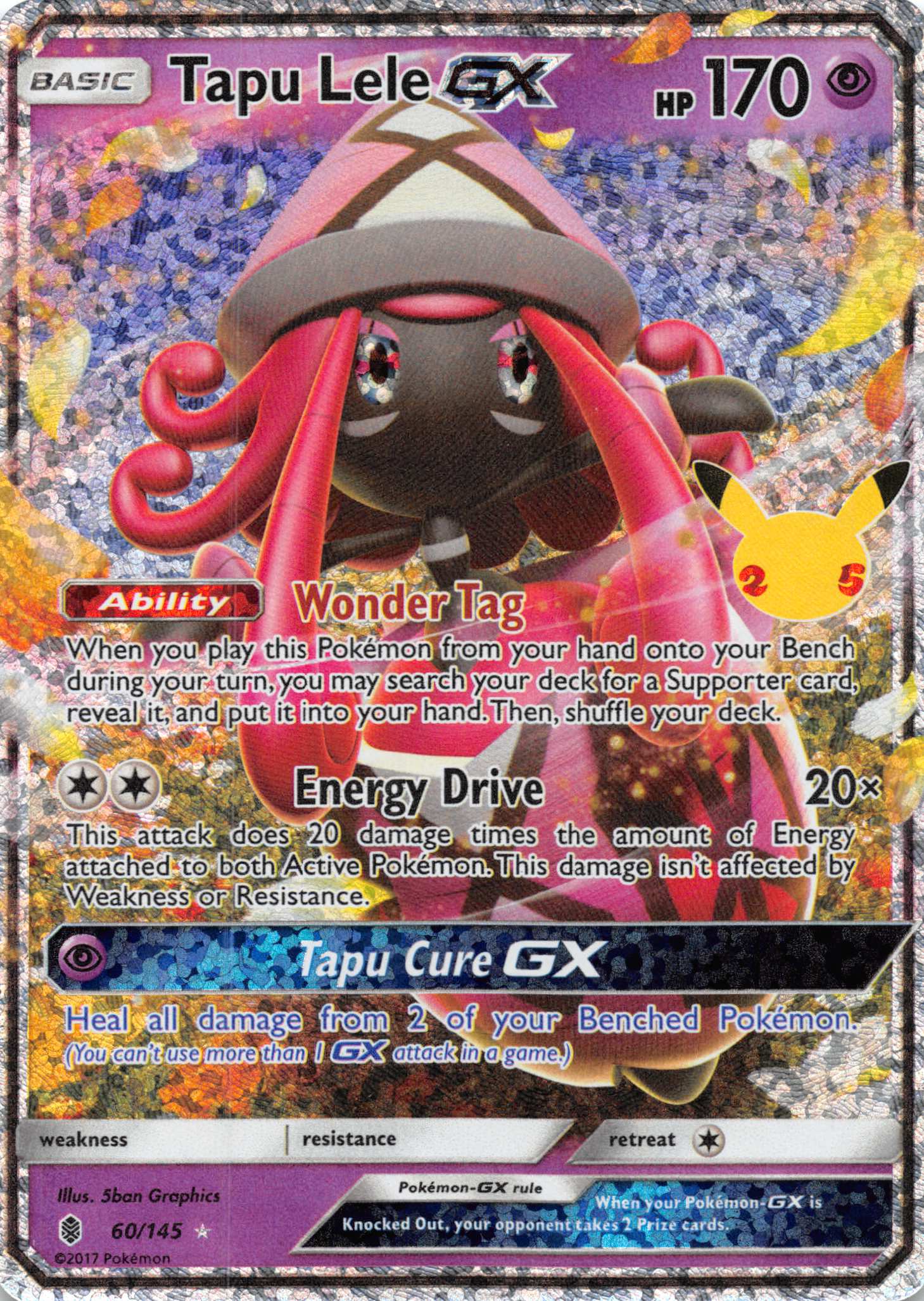 Tapu Lele-GX [60/145] (Celebrations: Classic Collection) Holofoil