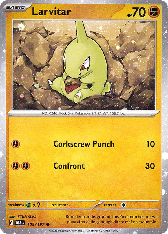 Larvitar - 105/197 (Cosmos Holo) [105/197] [Miscellaneous Cards & Products] Holofoil