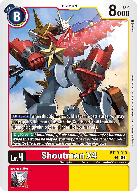 Shoutmon X4 [BT19-010 C] [Release Special Booster 2.5]