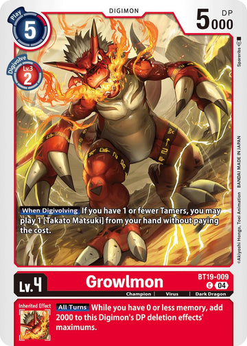 Growlmon [BT19-009 C] [Release Special Booster 2.5]