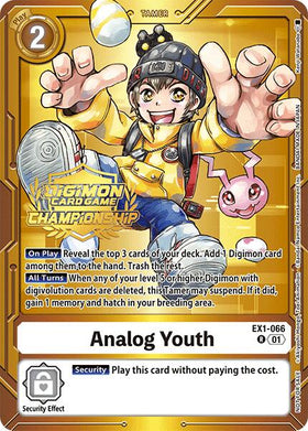 Analog Youth (Championship 2024 Tamers Pack) [EX1-066 R] [Classic Collection] Foil
