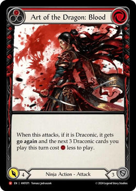 Art of the Dragon: Blood [HNT071] [The Hunted] Rainbow Foil
