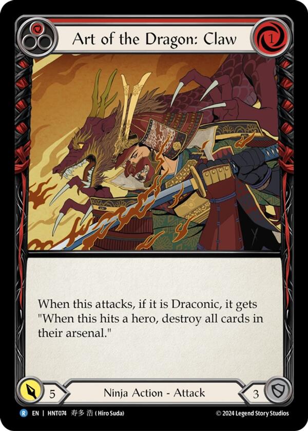 Art of the Dragon: Claw [HNT074] [The Hunted] Rainbow Foil