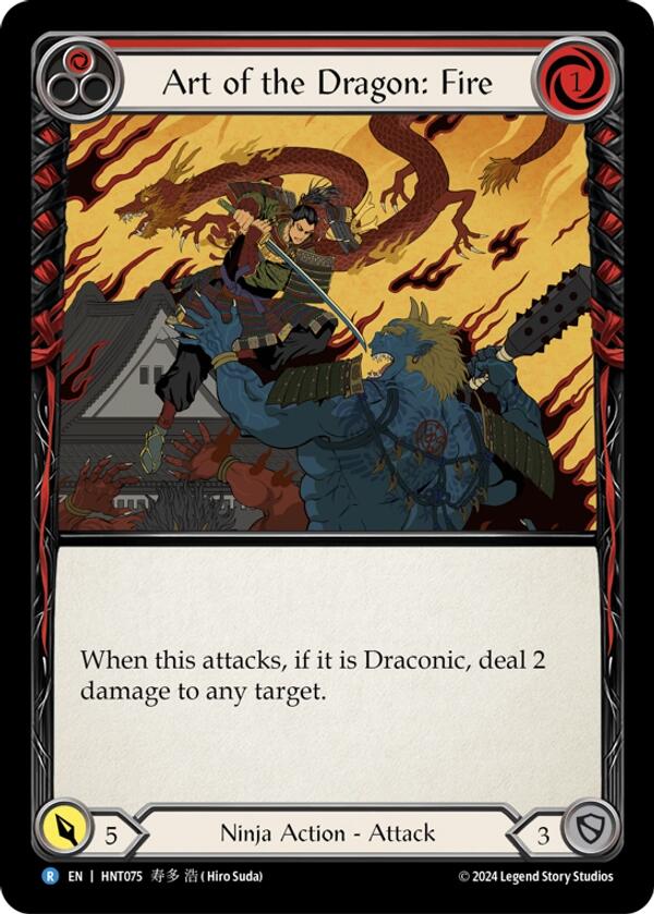 Art of the Dragon: Fire [HNT075] [The Hunted] Rainbow Foil