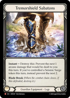 Tremorshield Sabatons [HNT247] [The Hunted] Cold Foil