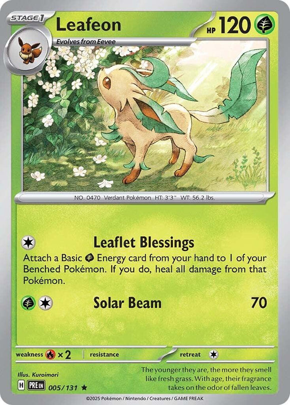 Leafeon [005/131] - (Prismatic Evolutions) Holofoil