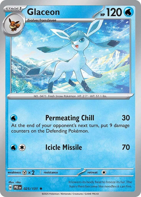 Glaceon [025/131] [Prismatic Evolutions] Reverse Holofoil