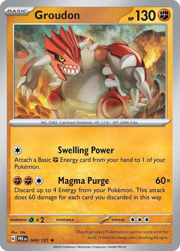 Groudon [049/131] - (Prismatic Evolutions) Holofoil
