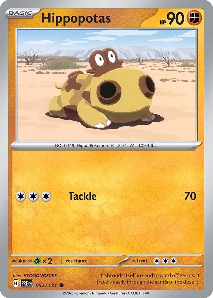 Hippopotas [052/131] [Prismatic Evolutions] Reverse Holofoil
