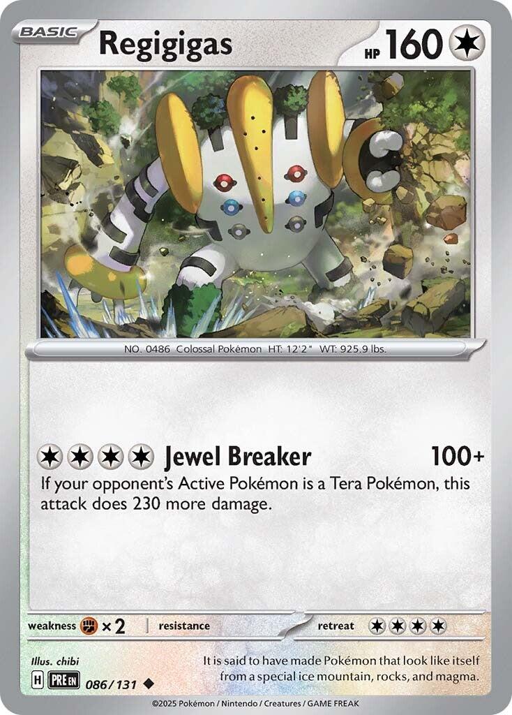 Regigigas [086/131] - (Prismatic Evolutions) Reverse Holofoil