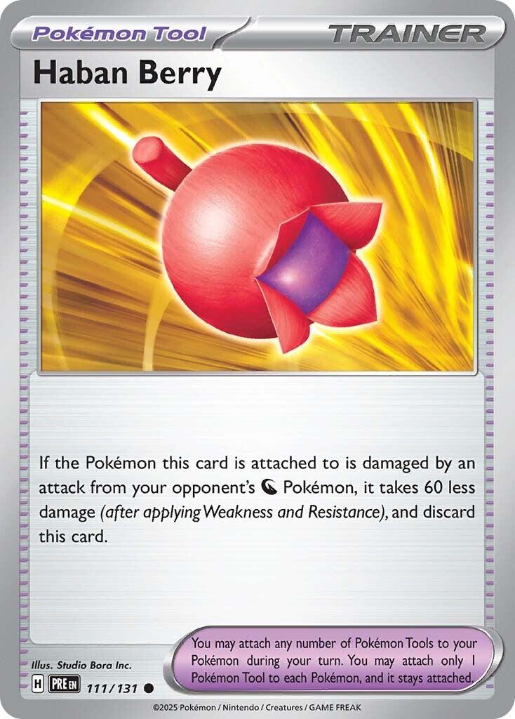 Haban Berry [111/131] [Prismatic Evolutions] Reverse Holofoil