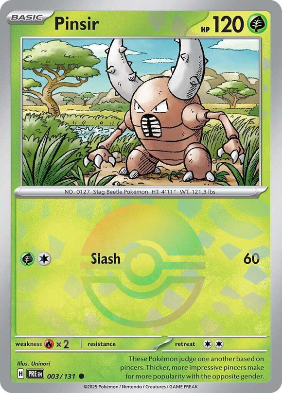 Pinsir (Poke Ball Pattern) [003/131] - (Prismatic Evolutions) Holofoil