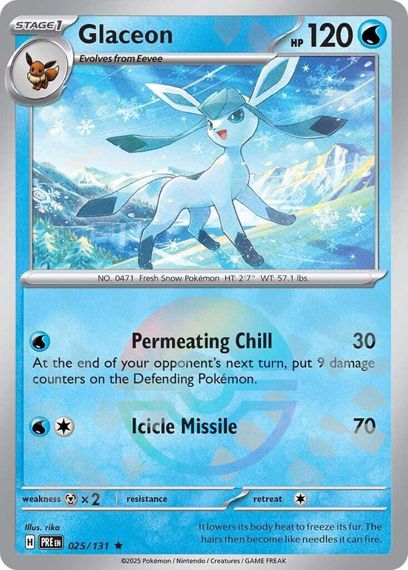 Glaceon (Poke Ball Pattern) [025/131] - (Prismatic Evolutions) Holofoil