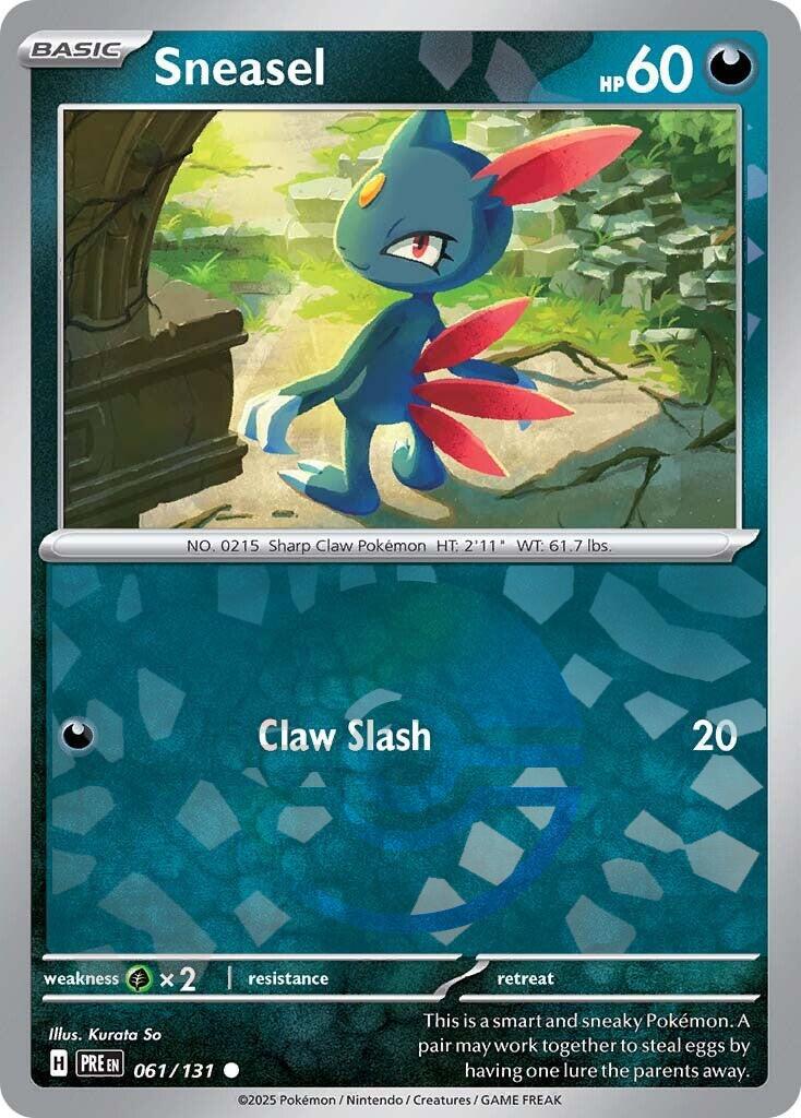 Sneasel (Poke Ball Pattern) - (Prismatic Evolutions) Holofoil